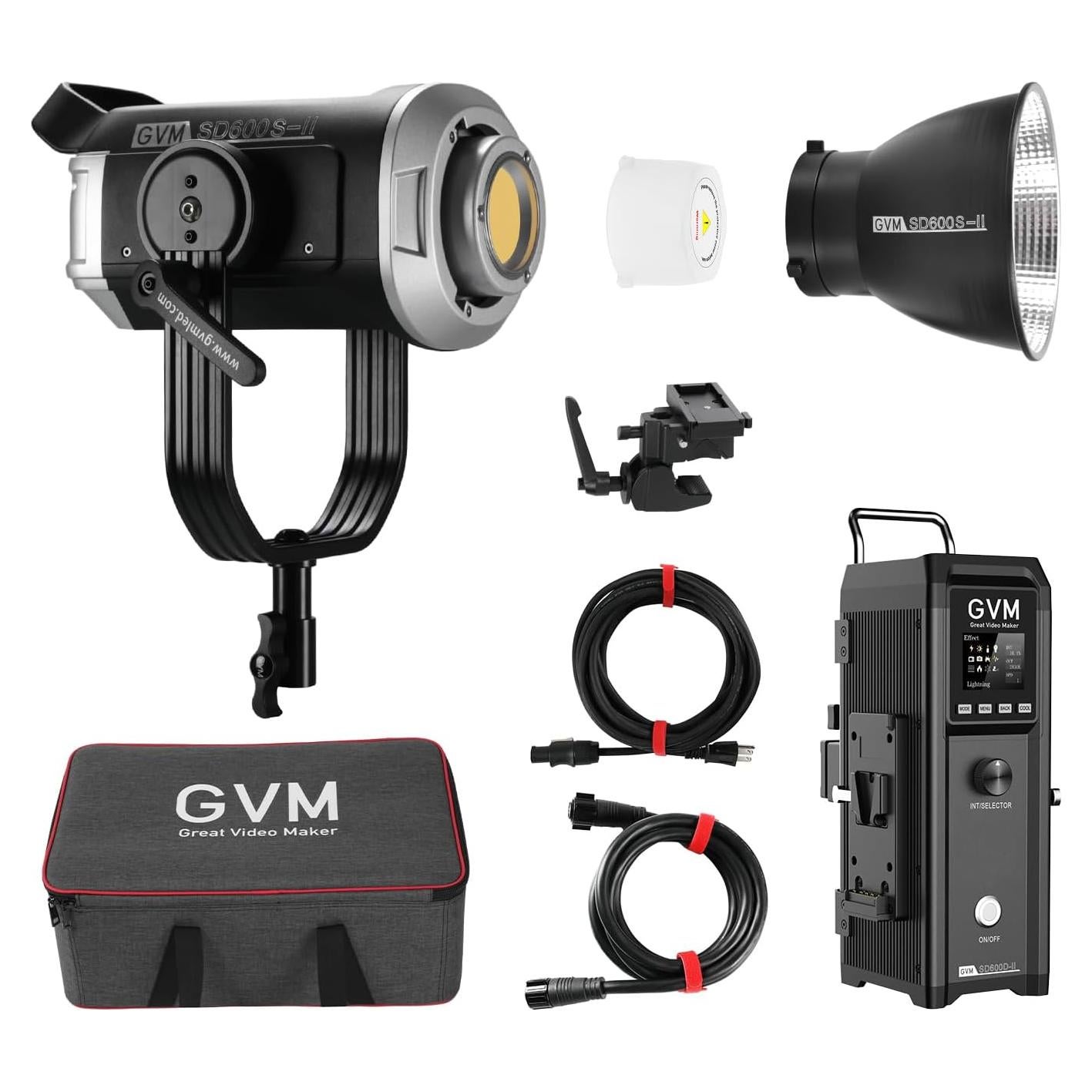 Luz de Video LED GVM SD600S 600W 5600K para Fotografía