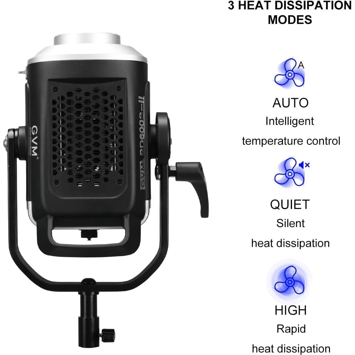 Luz de Video LED GVM SD600S 600W 5600K para Fotografía