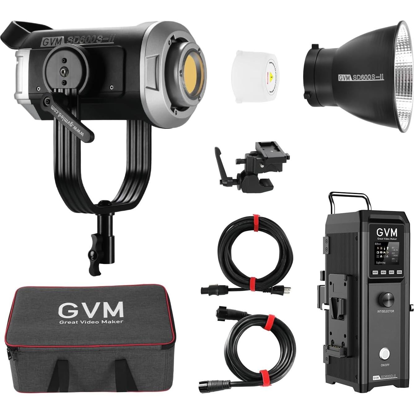 Luz de Video LED GVM SD600S 600W 5600K para Fotografía