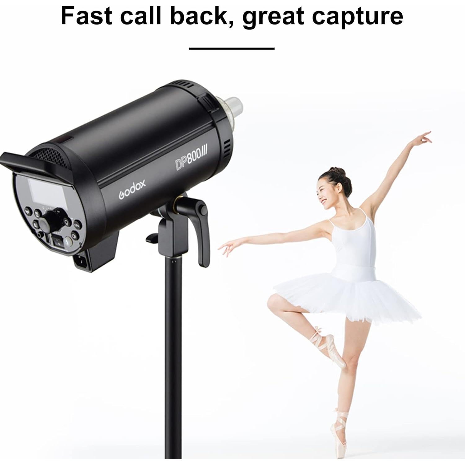 Kit de Flash de Estudio Godox DP800III con Soportes y Softbox