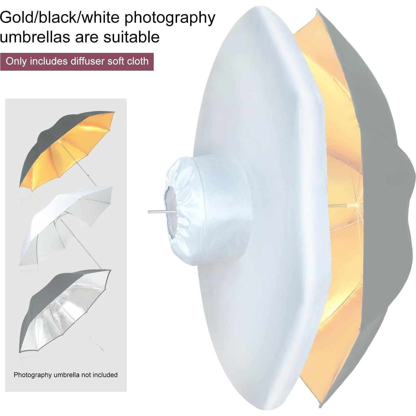 Difusores de Paraguas Jellyfish LINCO 33" Paquete de 2