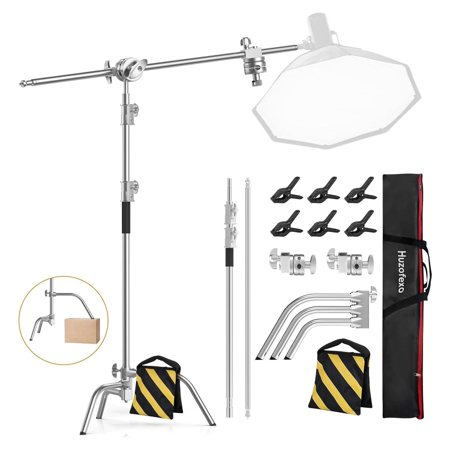 Soporte C Pesado Huzofexo con Brazo Boom 330 cm para Fotografía