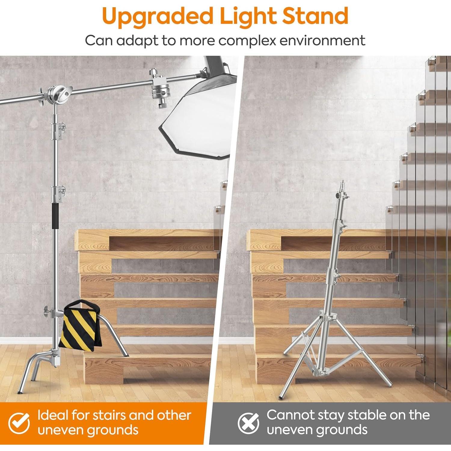 Soporte C Pesado Huzofexo con Brazo Boom 330 cm para Fotografía