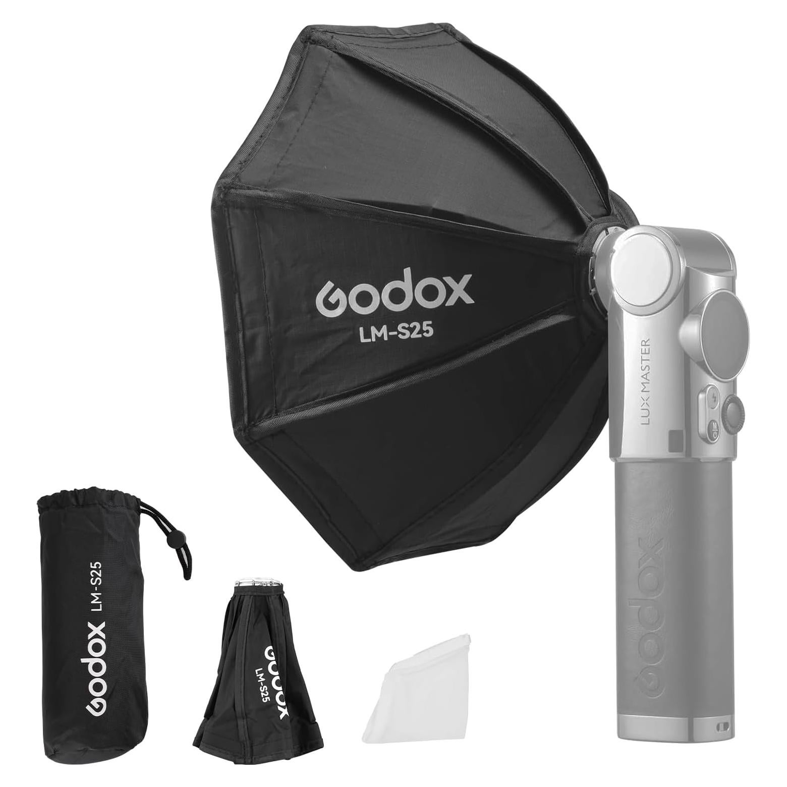 Softbox Octa Godox LM-S25 para Flash de Cámara 200g