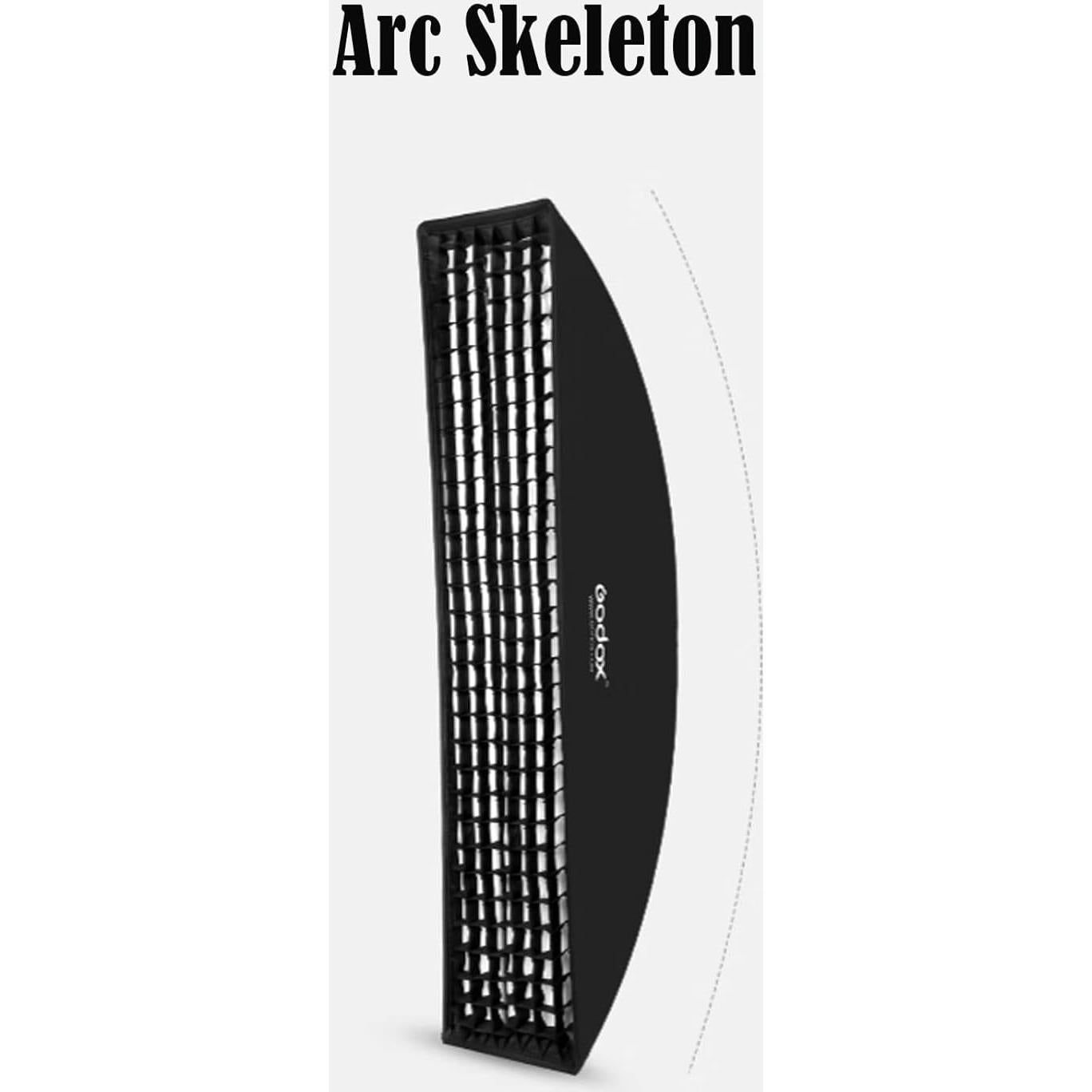 Softbox Godox 35x160cm con Rejilla Panal y Soporte Bowens