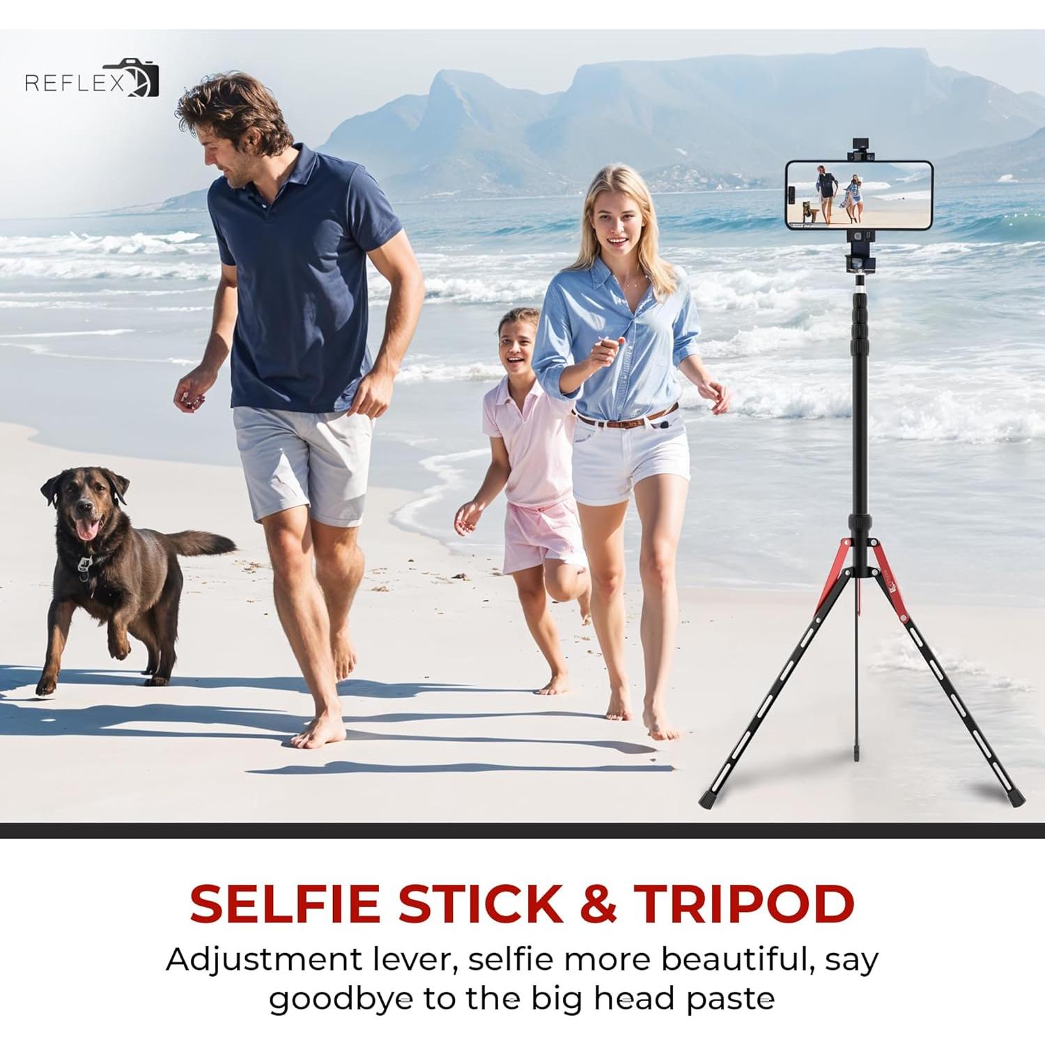 Soporte de Luz de Viaje Reflex Camera 2.2m Aluminio Ligero