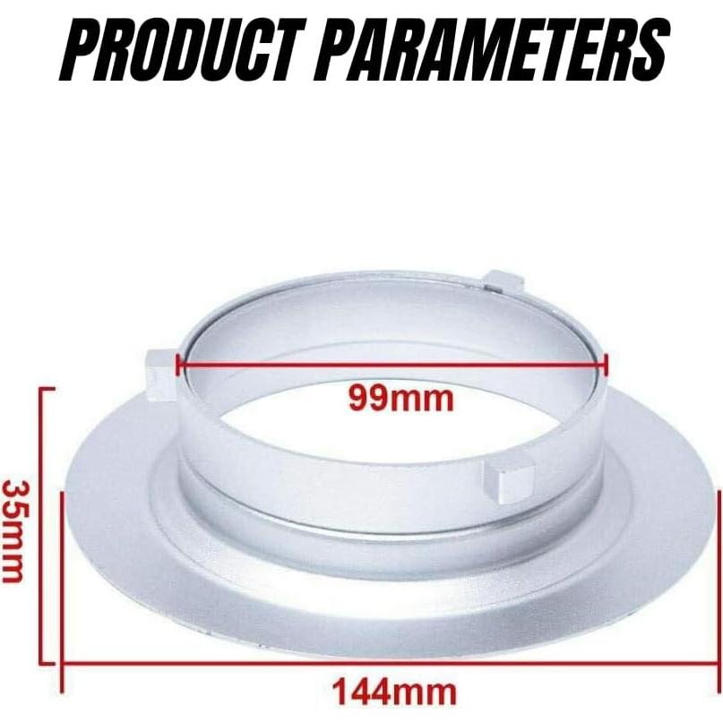 Adaptador de Anillo de Velocidad 144mm Fotoconic para Softbox