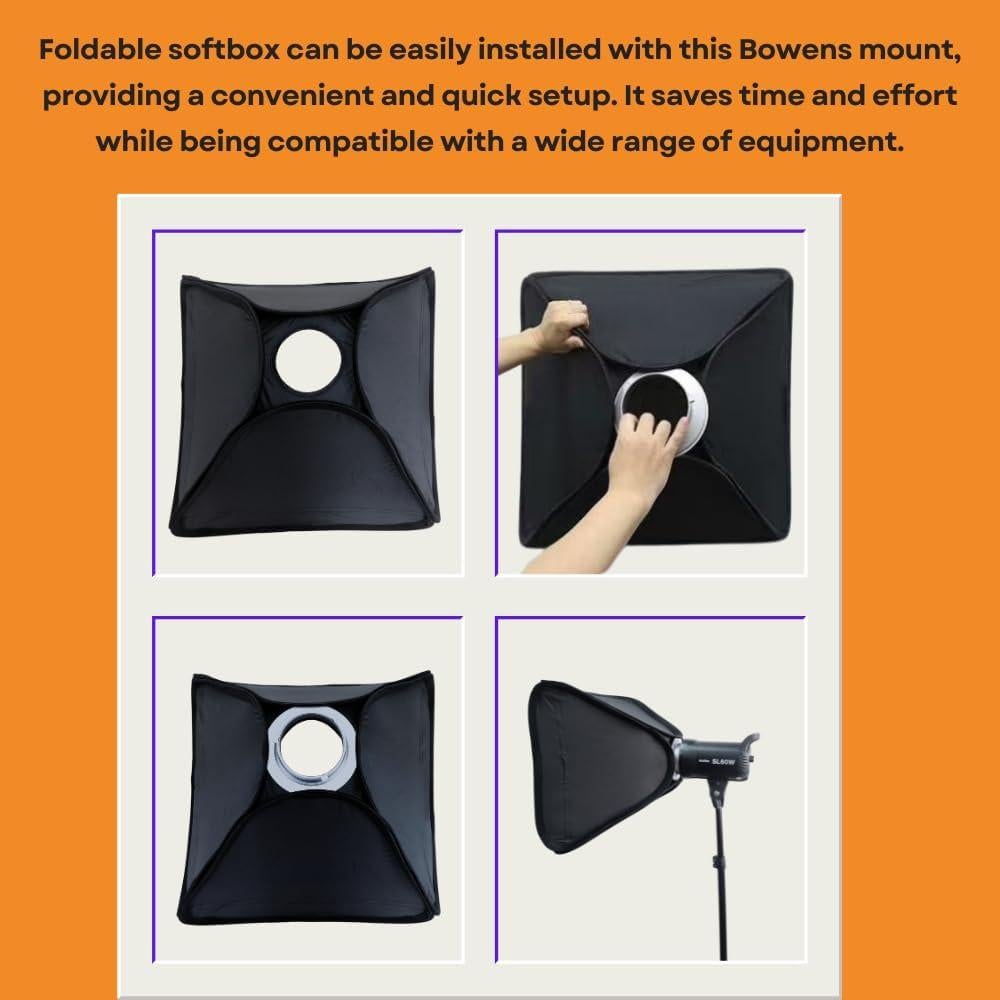 Adaptador de Anillo de Velocidad 144mm Fotoconic para Softbox