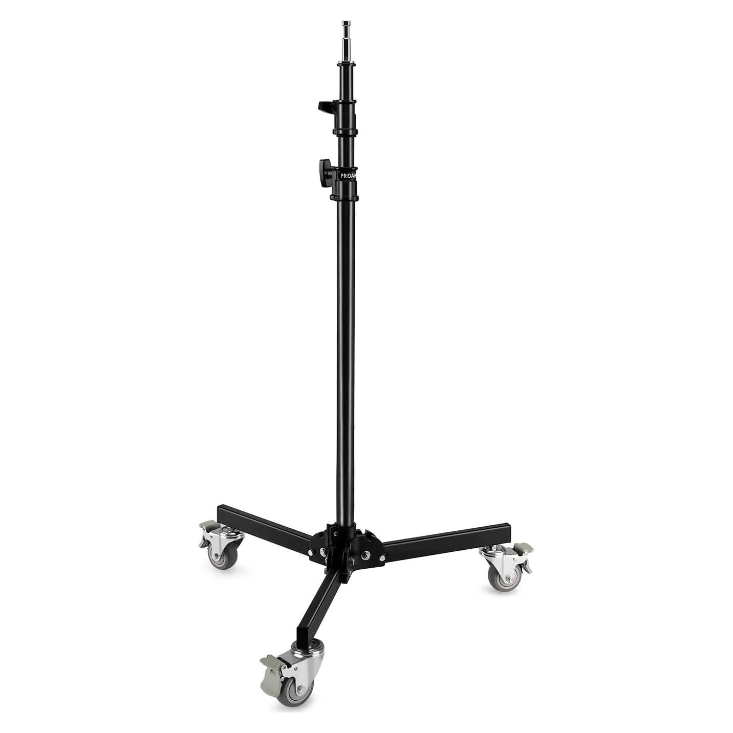 Soporte de Luz Plegable PROAIM 2.6m con Ruedas y Carga 13kg