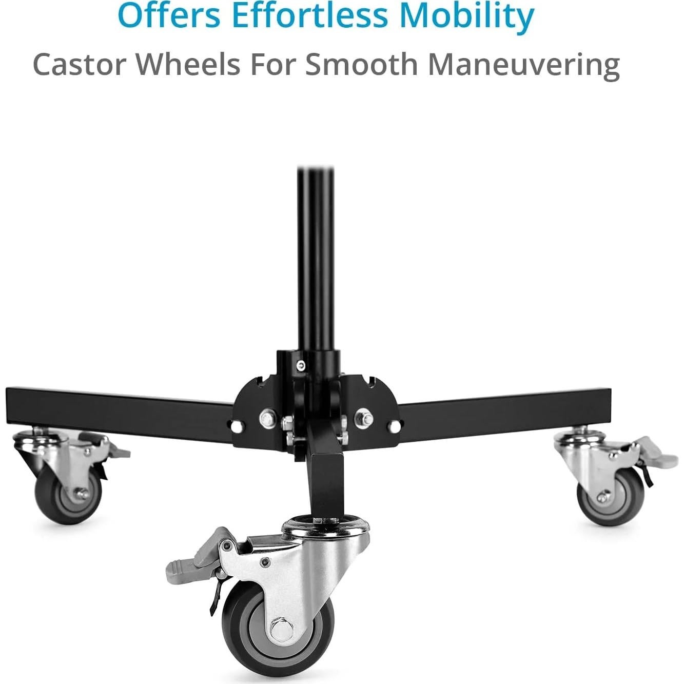 Soporte de Luz Plegable PROAIM 2.6m con Ruedas y Carga 13kg