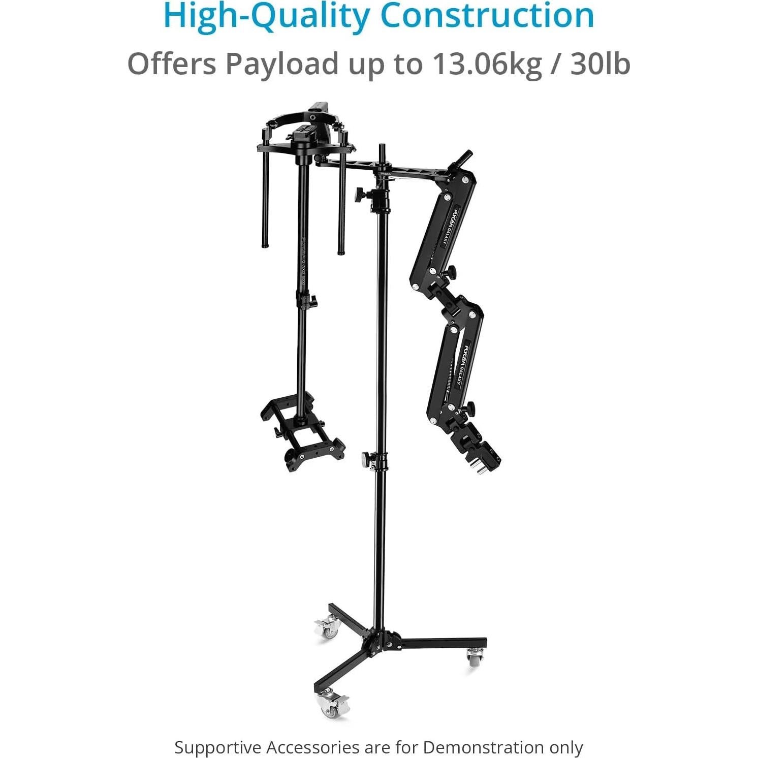 Soporte de Luz Plegable PROAIM 2.6m con Ruedas y Carga 13kg