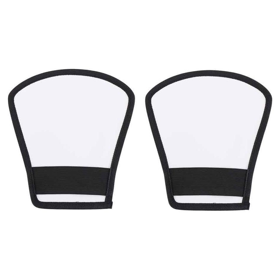 Leadigol 2PCS Flash Diffuser,Camera Flash Diffuser Double-Sided Flash Softbox Photo Light Reflector with Elastic Strap