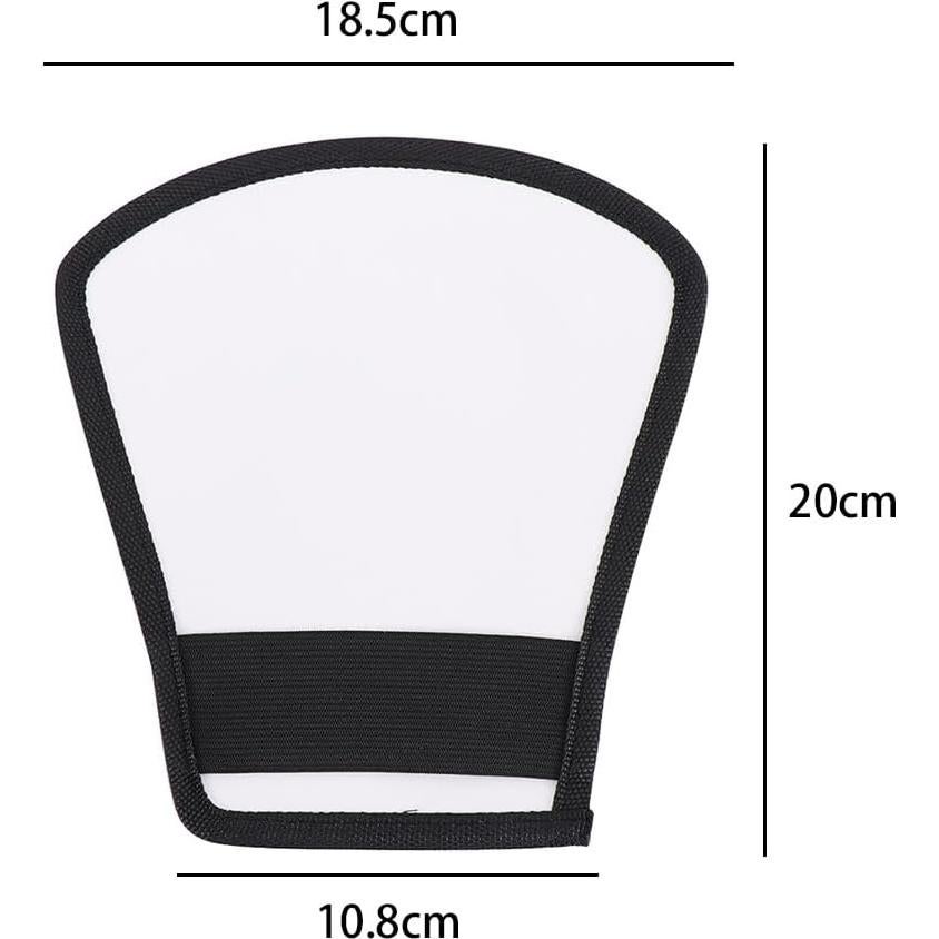 Leadigol 2PCS Flash Diffuser,Camera Flash Diffuser Double-Sided Flash Softbox Photo Light Reflector with Elastic Strap