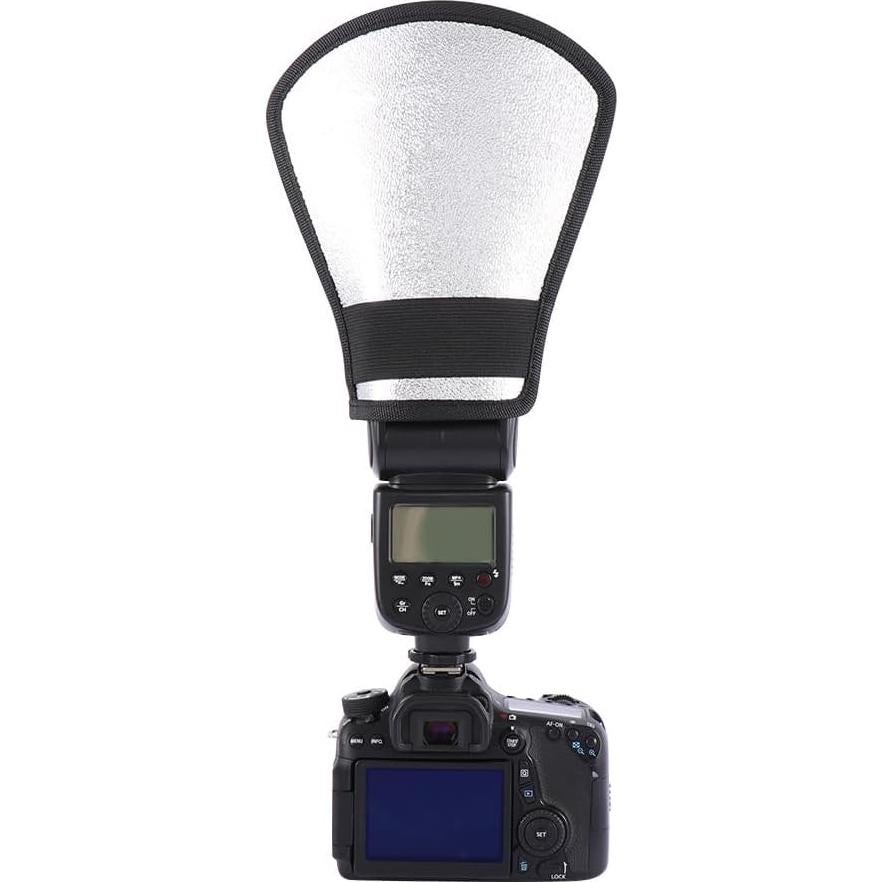 Leadigol 2PCS Flash Diffuser,Camera Flash Diffuser Double-Sided Flash Softbox Photo Light Reflector with Elastic Strap