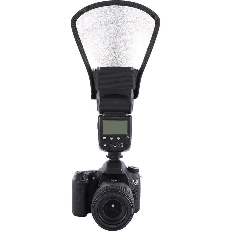 Leadigol 2PCS Flash Diffuser,Camera Flash Diffuser Double-Sided Flash Softbox Photo Light Reflector with Elastic Strap