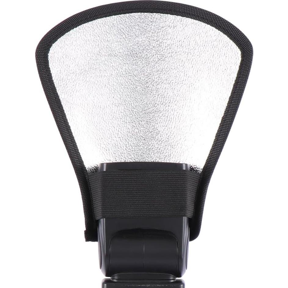 Leadigol 2PCS Flash Diffuser,Camera Flash Diffuser Double-Sided Flash Softbox Photo Light Reflector with Elastic Strap