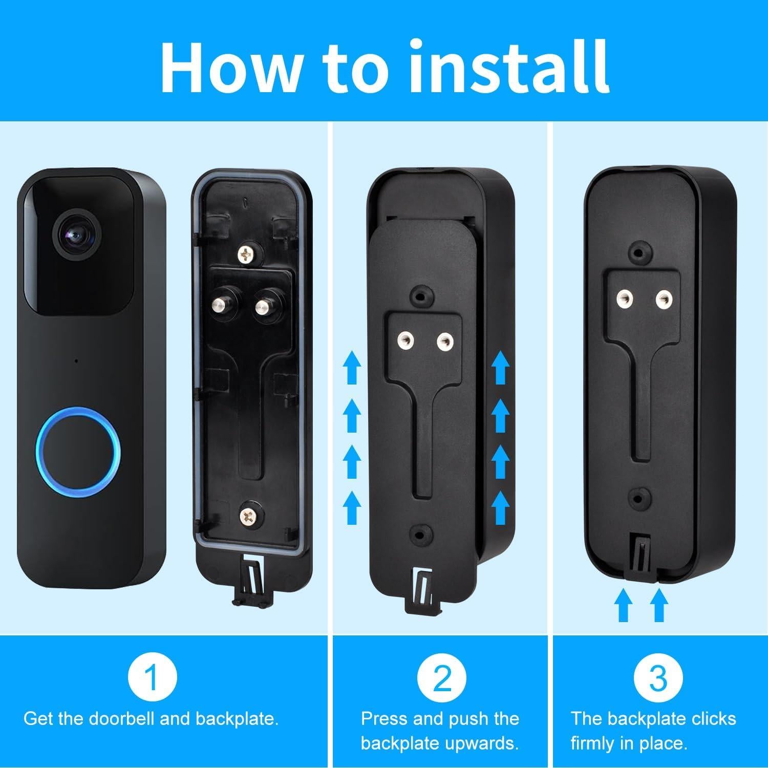 Placa de Respaldo para Timbre Blink StartVision 2pack