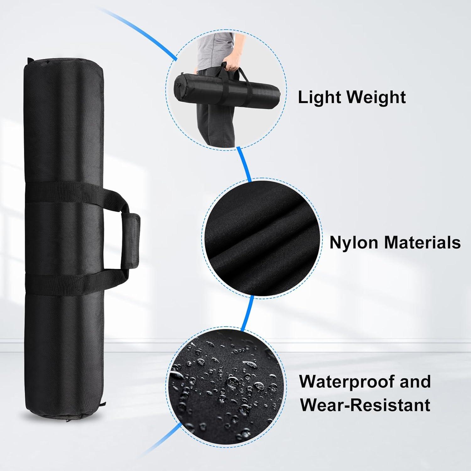 soonpho Nylon Tripod Carrying Case, Light Stand Bag with Shoulder Strap Padded for Photography Studio Flash Light Stand, Tripods, Monopods, Umbrellas, Softbox, Boom Stands, Speaker Stands (49in/125cm)