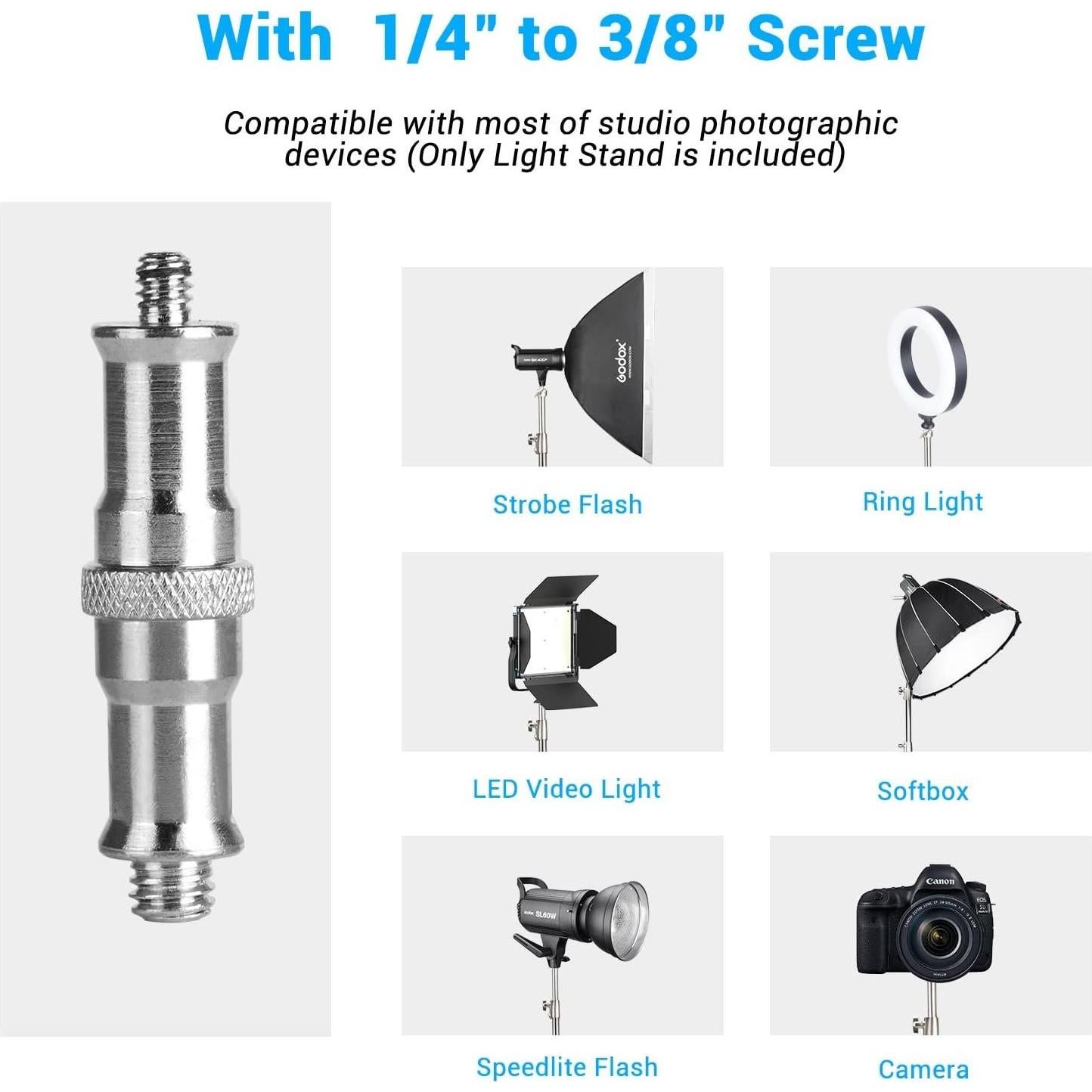 Soportes de Luz EACHSHOT 2 Piezas con Bolsa de Transporte