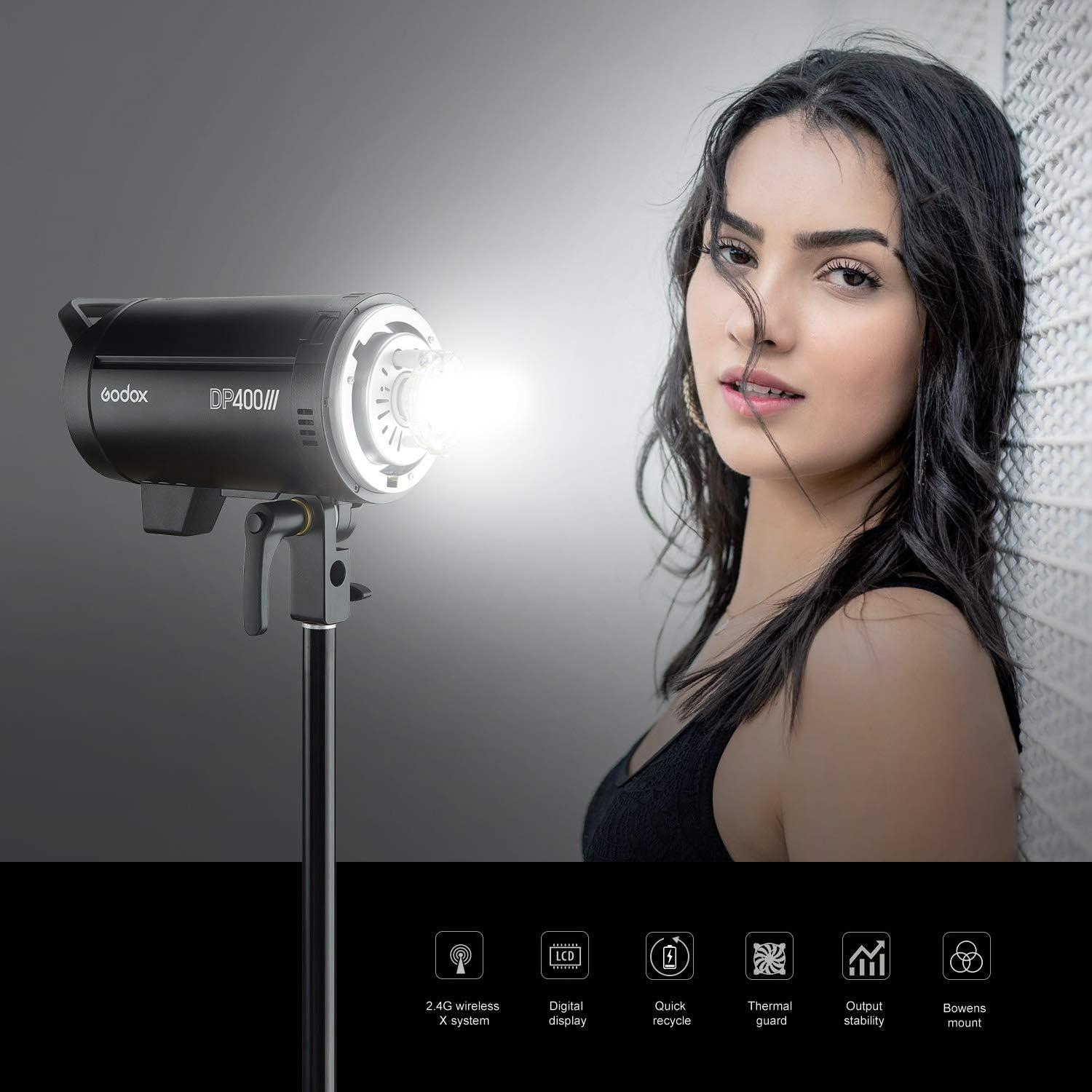 Flash de Estudio Godox DP400III 400Ws Inalámbrico 5600K