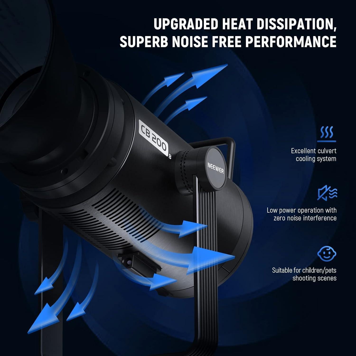 Luz de Video LED NEEWER CB200B 210W Bi Color 2700K-6500K