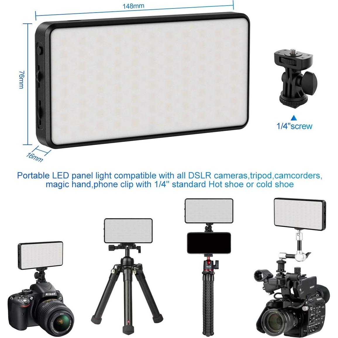 Luz LED de Video RGB VIJIM VL196 Dimmable 2500K-9000K