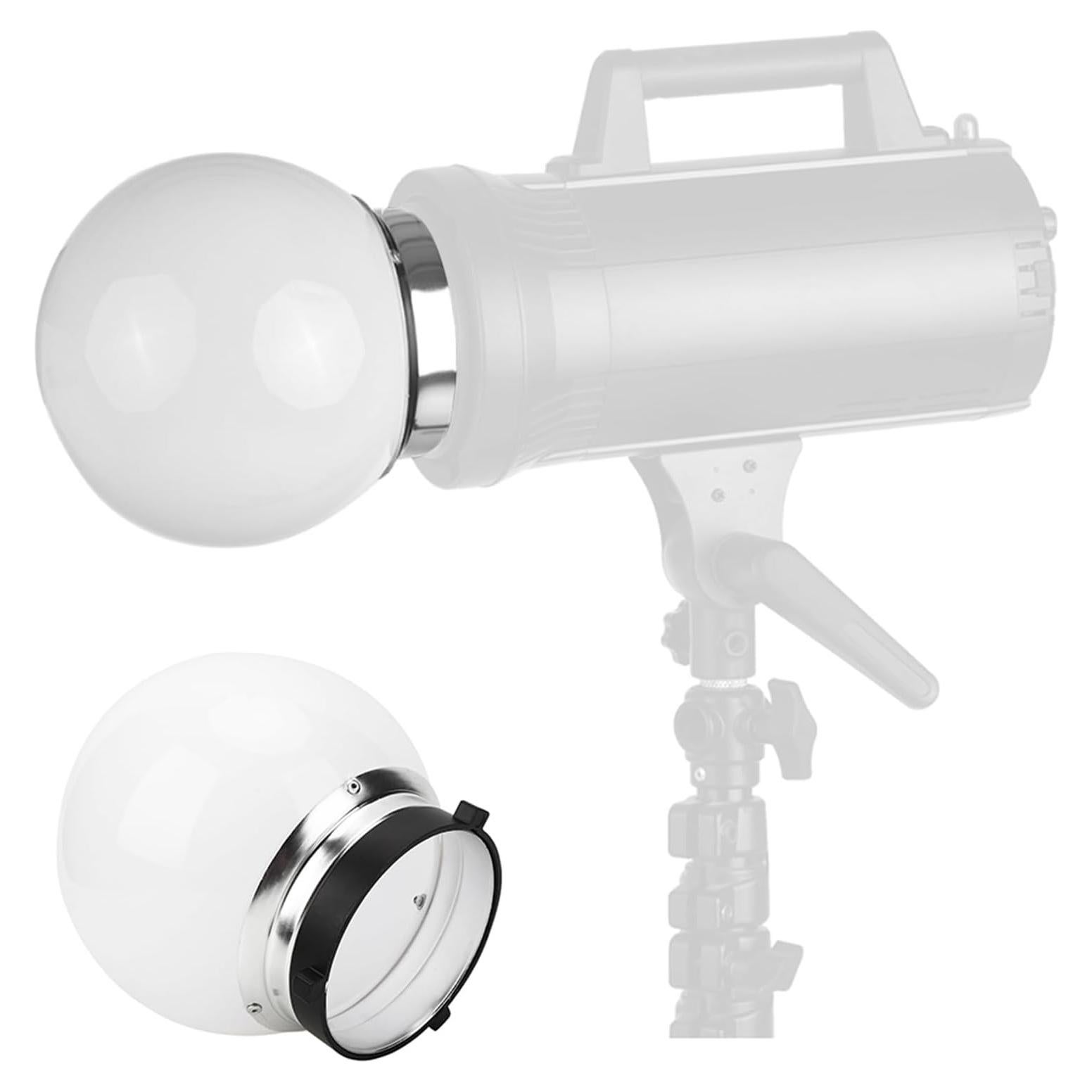 Photography Light Bulb, 15CM Video Photography LED Soft Light Bulbs, General Flash Softbox Bulb for Photography Video Lighting