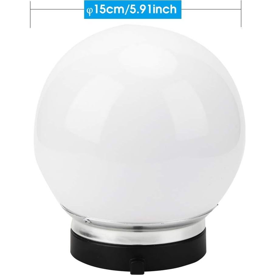 Photography Light Bulb, 15CM Video Photography LED Soft Light Bulbs, General Flash Softbox Bulb for Photography Video Lighting