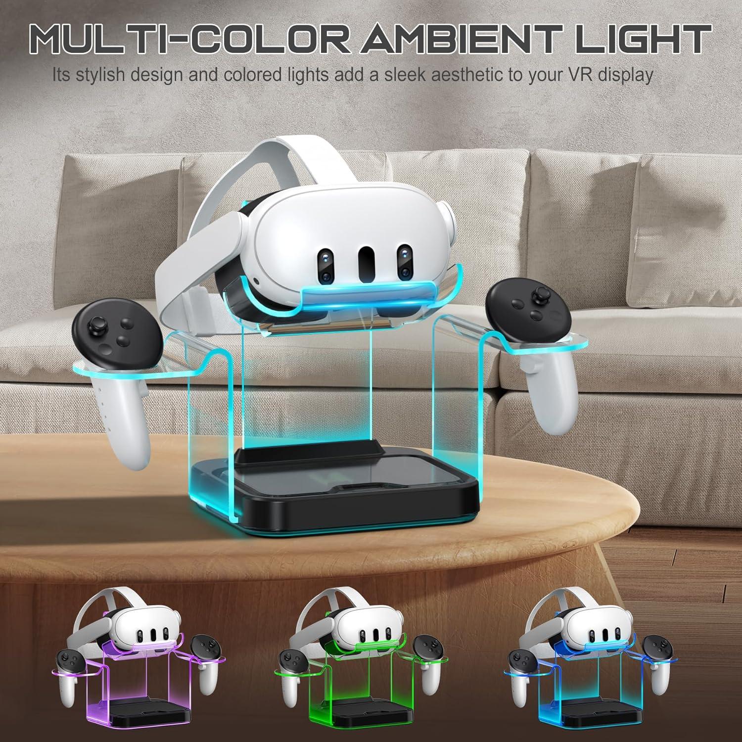 Base de Carga para Oculus Meta Quest 3/2 - 4 Baterías Recargables