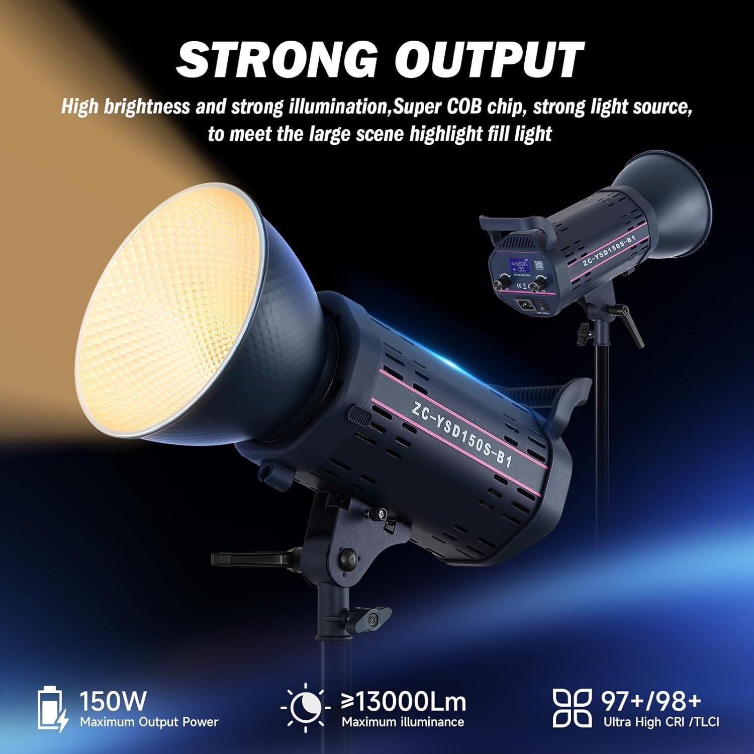 Luz de Video LED SYSCLOUD 150W Bi Color 2700K-6500K 13000LM