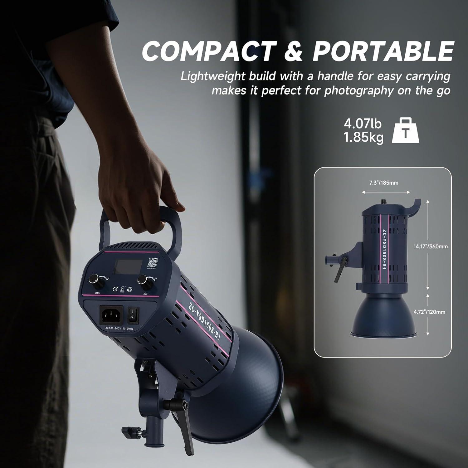 Luz de Video LED SYSCLOUD 150W Bi Color 2700K-6500K 13000LM