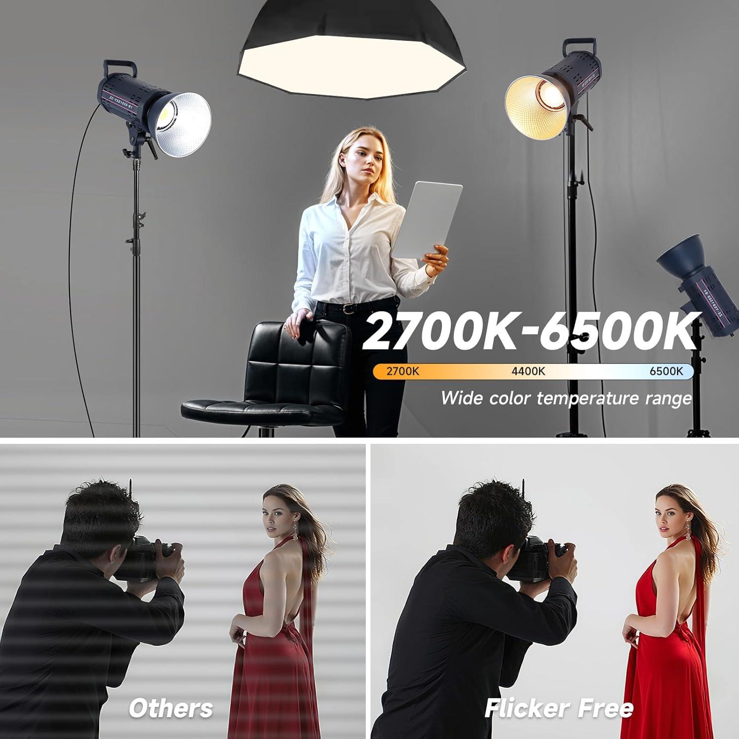 Luz de Video LED SYSCLOUD 150W Bi Color 2700K-6500K 13000LM