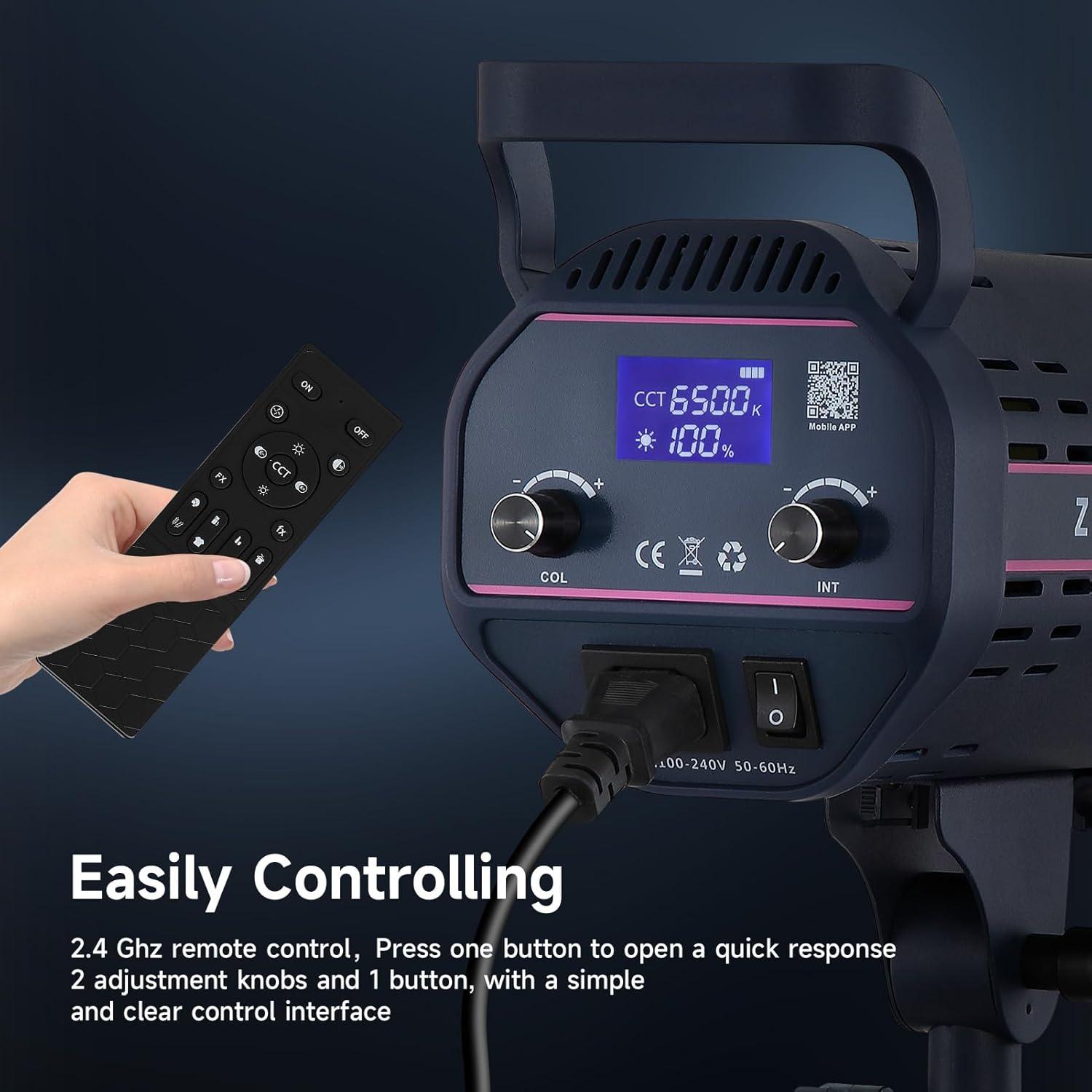 Luz de Video LED SYSCLOUD 150W Bi Color 2700K-6500K 13000LM