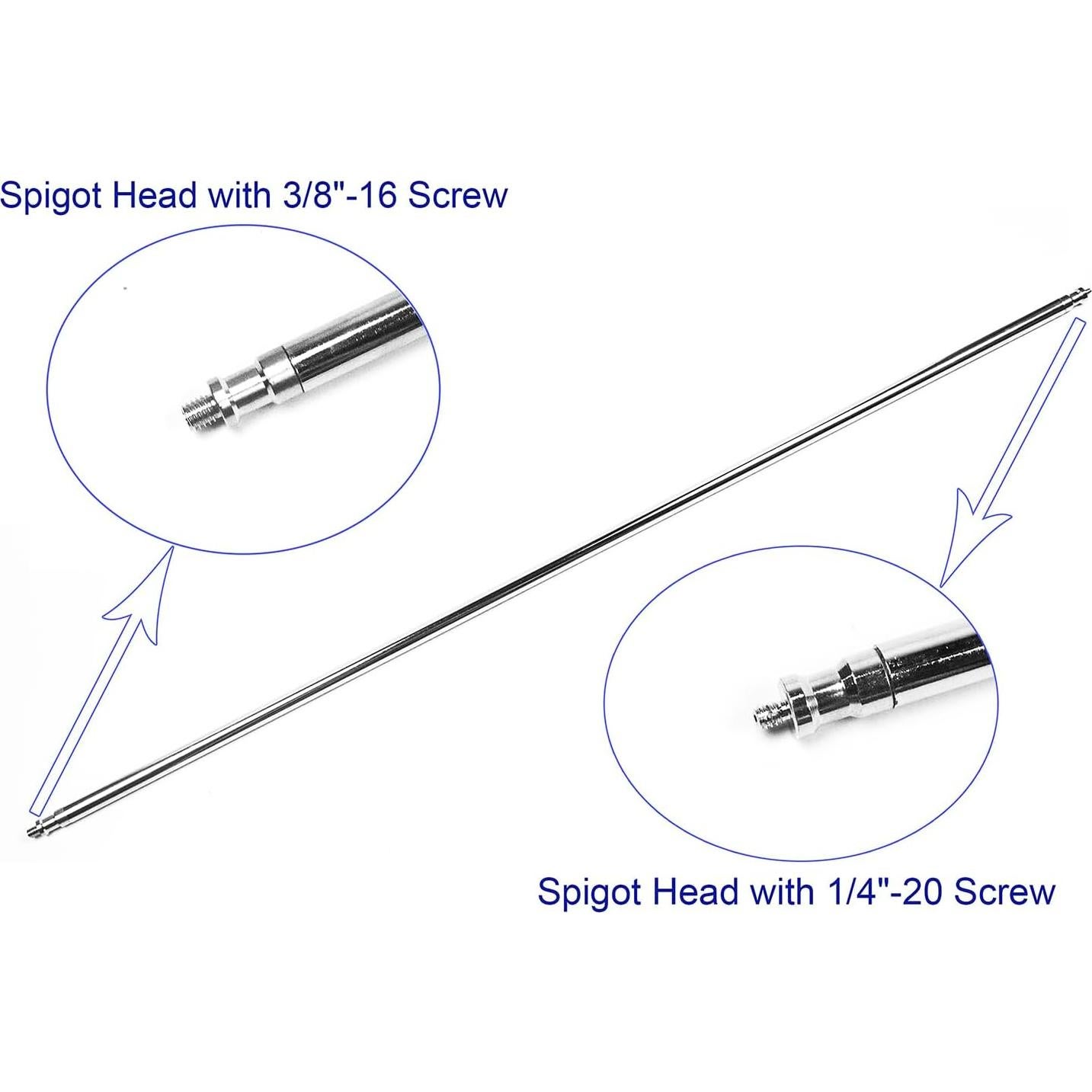 Brazo C Stand PHOCUS 106.68 cm con 2 cabezales de agarre