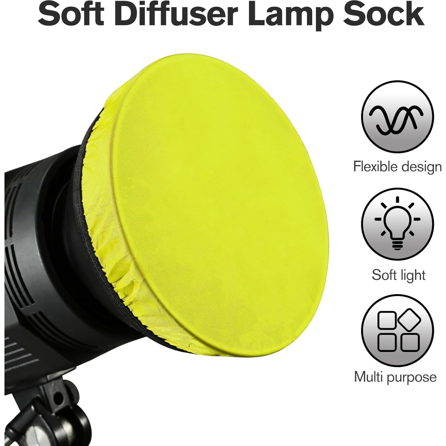 Paquete de 8 calcetines difusores de luz Aurabee 18 cm multicolor