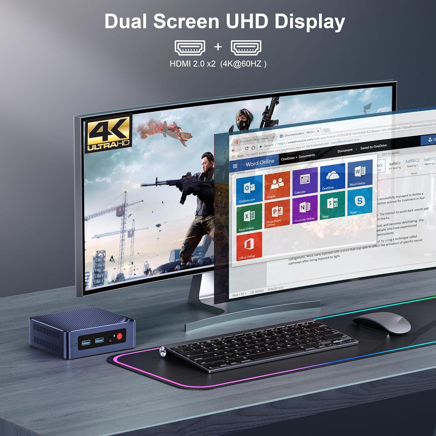 Beelink Mini PC S12 Pro Intel N100 16GB 500GB 4K HDMI