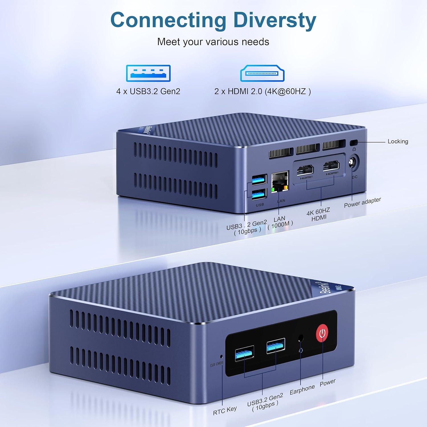 Beelink Mini PC S12 Pro Intel N100 16GB 500GB 4K HDMI