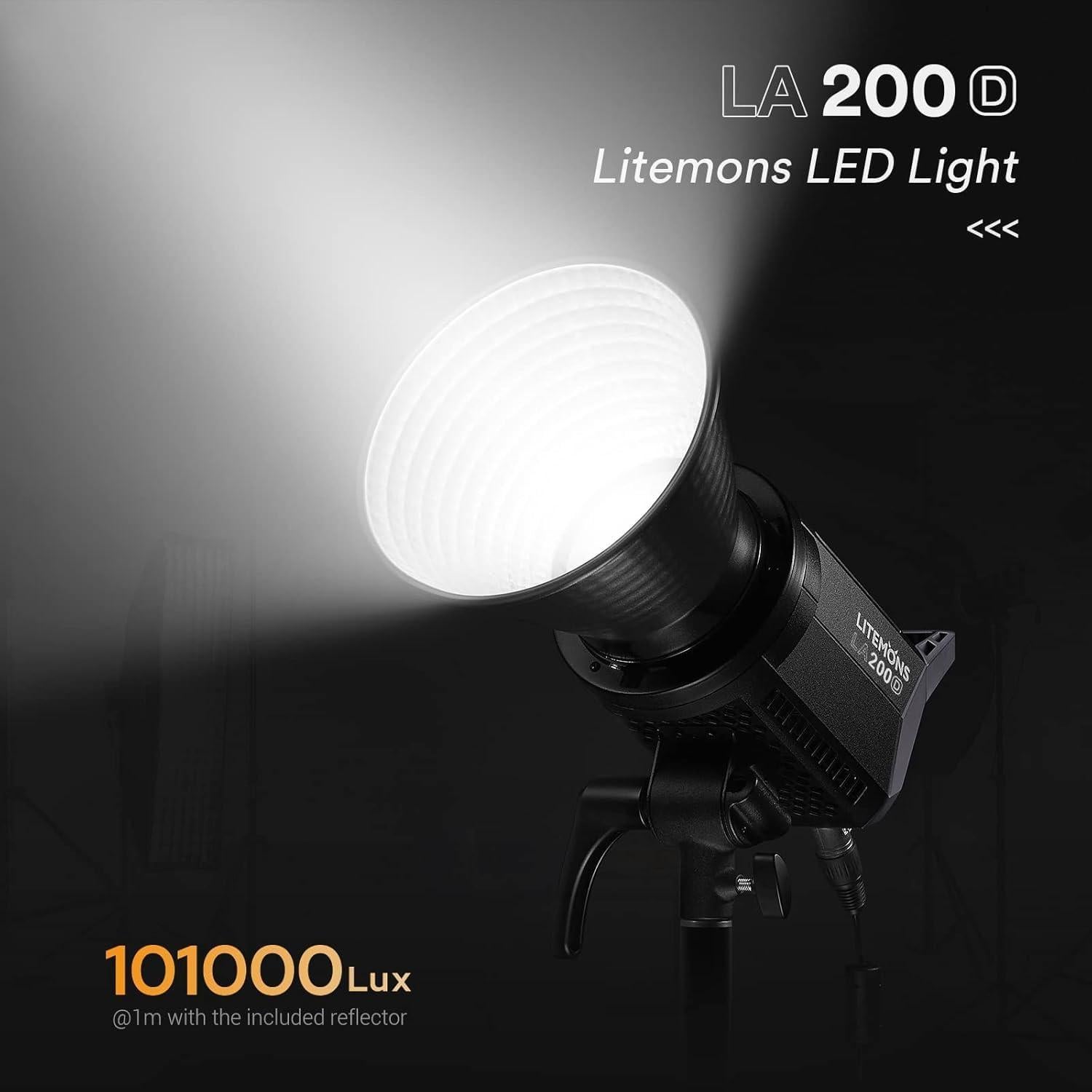 Luz de Video LED Godox LA200D 200W 5600K 101000Lux 8 FX