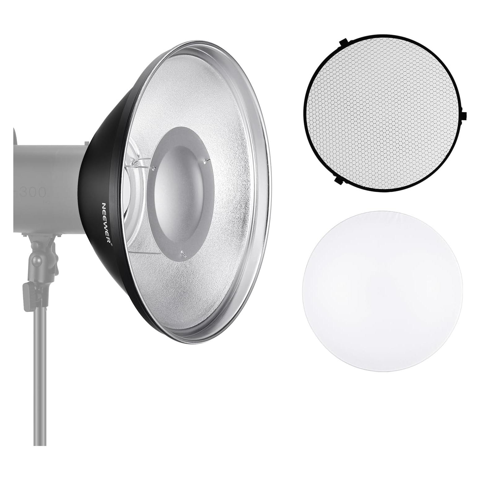 Reflector de Plato de Belleza NEEWER 30cm con Montura Bowens