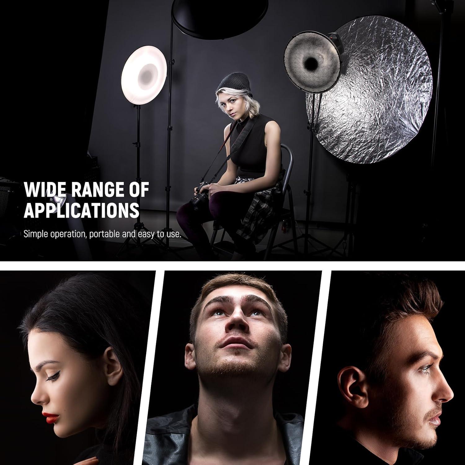 Reflector de Plato de Belleza NEEWER 30cm con Montura Bowens