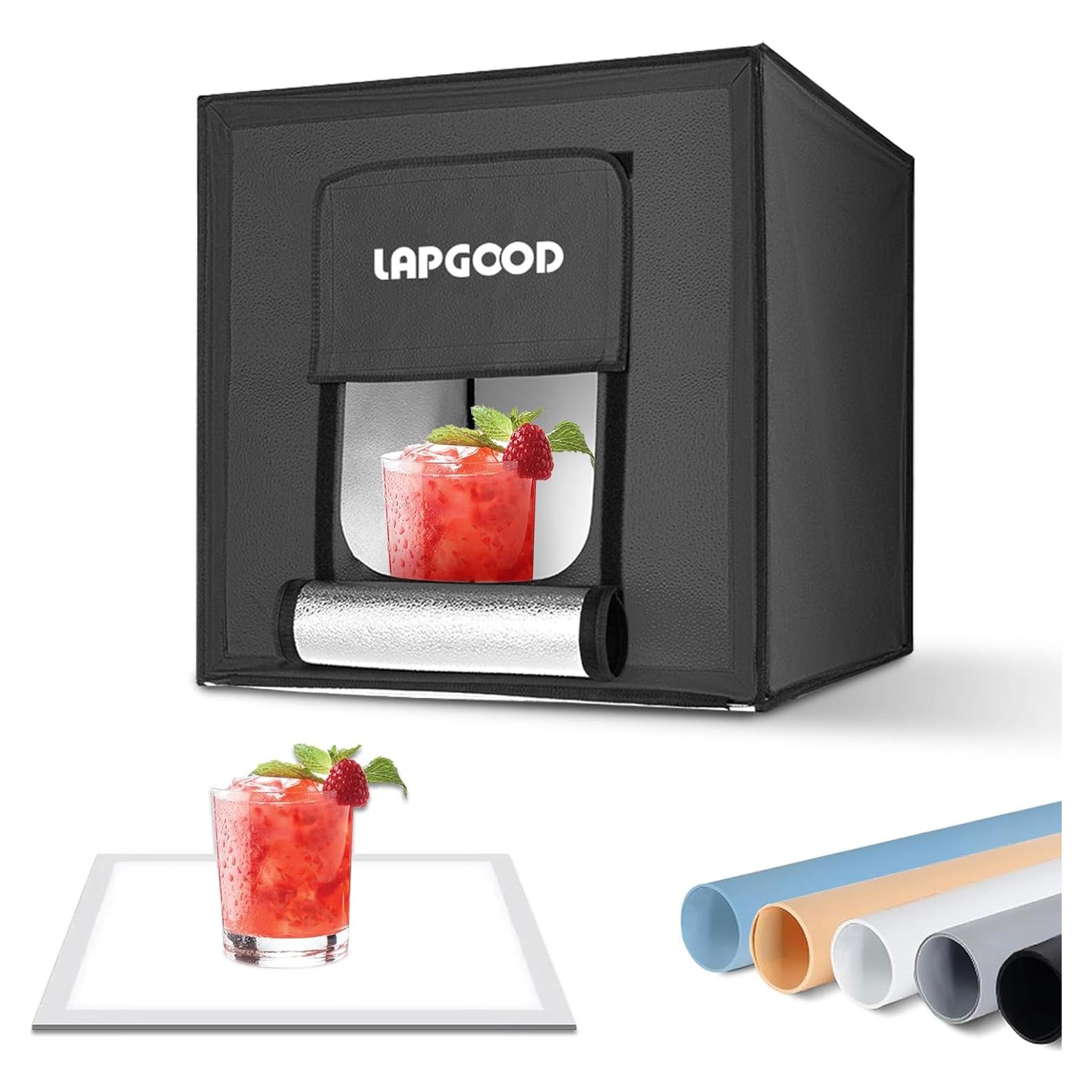 Estudio Fotográfico Portátil YouTin 40x40cm con 64 LED y 5 Fondos