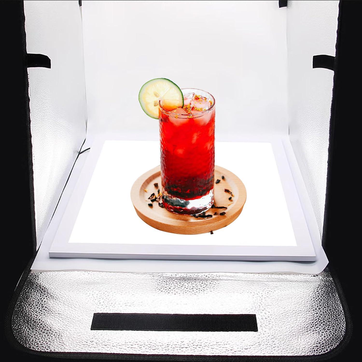 Estudio Fotográfico Portátil YouTin 40x40cm con 64 LED y 5 Fondos