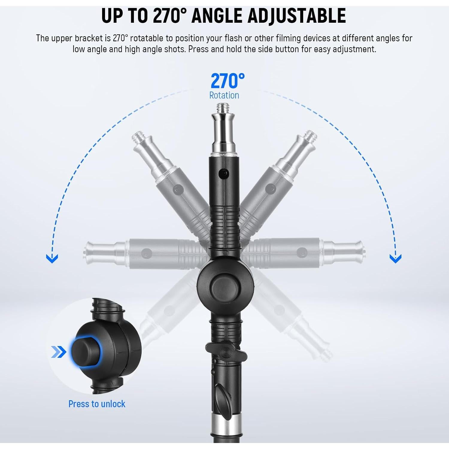 Soporte de Flash NEEWER UA039 Ajustable 270° para Cámara