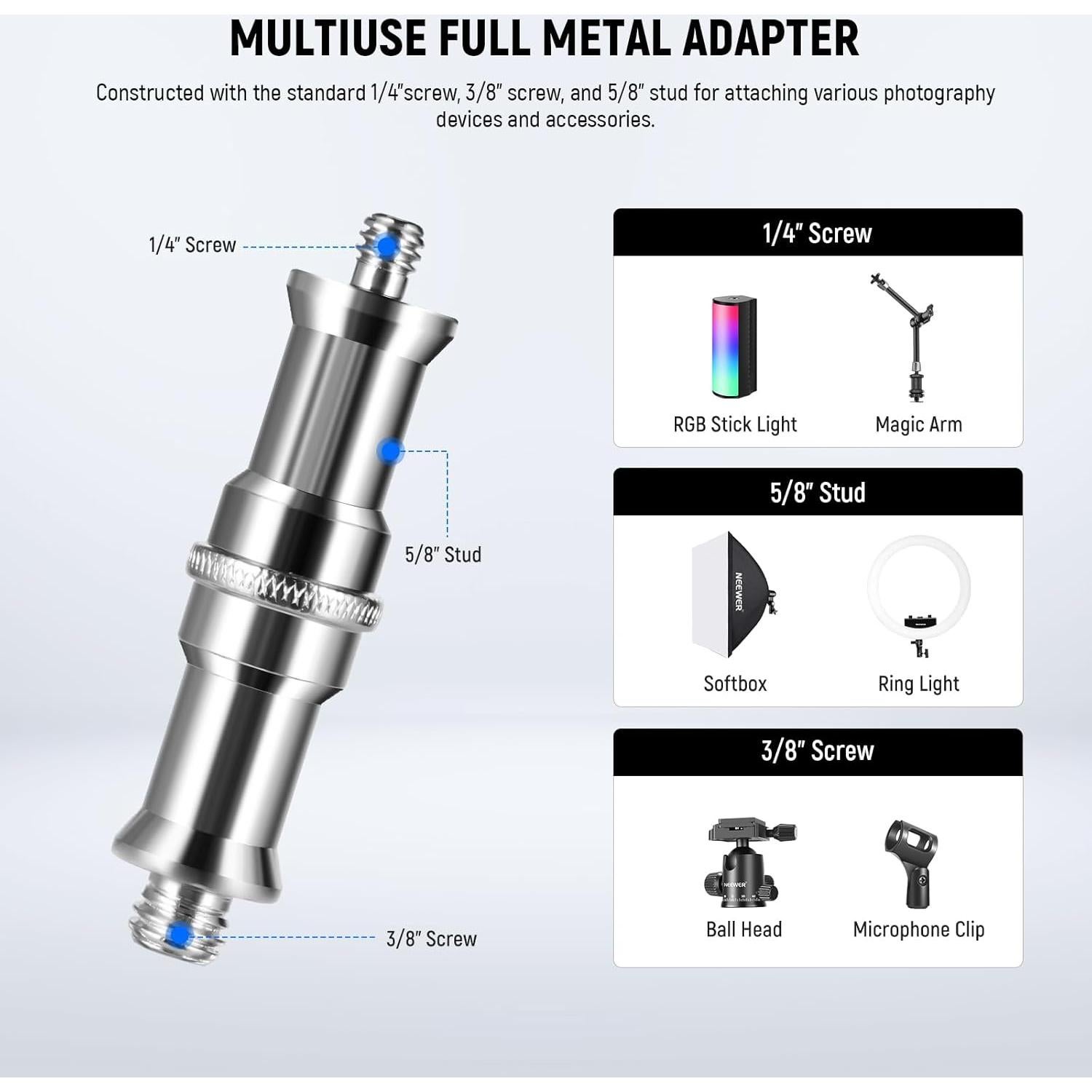 Soporte de Flash NEEWER UA039 Ajustable 270° para Cámara
