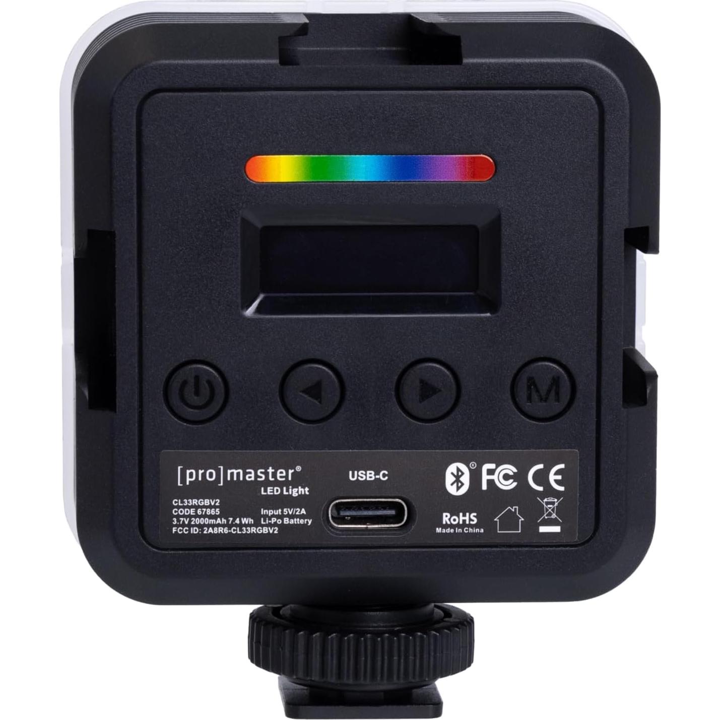 Luz LED ProMaster Chroma CL33RGB 2.0 con Control Bluetooth