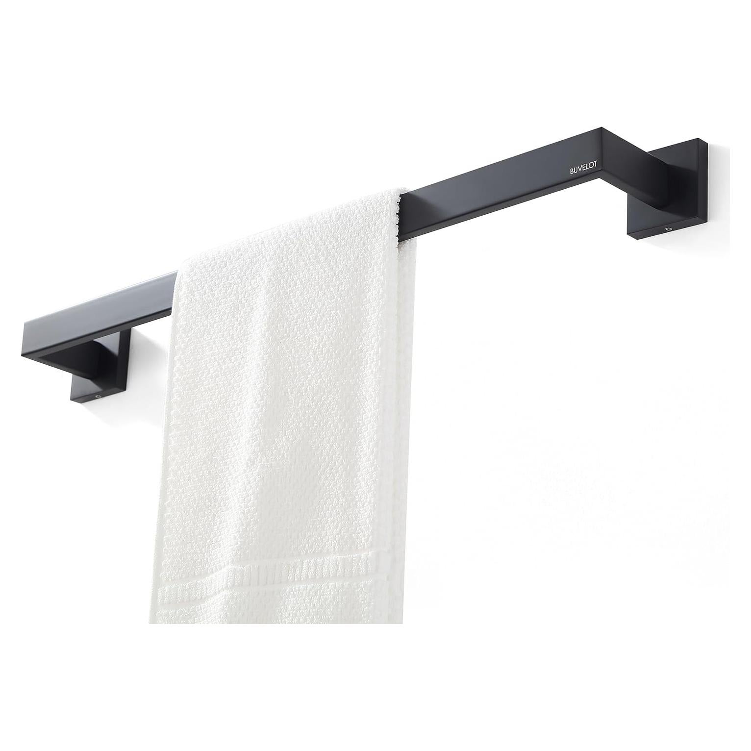 Barra de Toalla BUVELOT 60 cm Acero Inoxidable Negro Mate