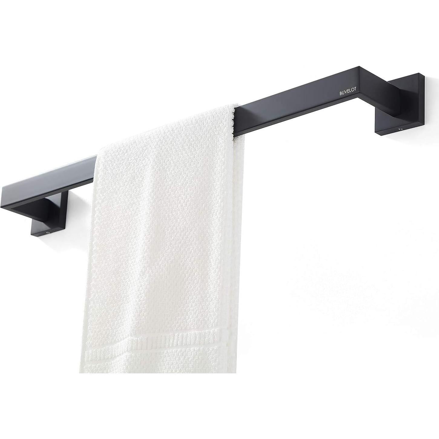 Barra de Toalla BUVELOT 60 cm Acero Inoxidable Negro Mate