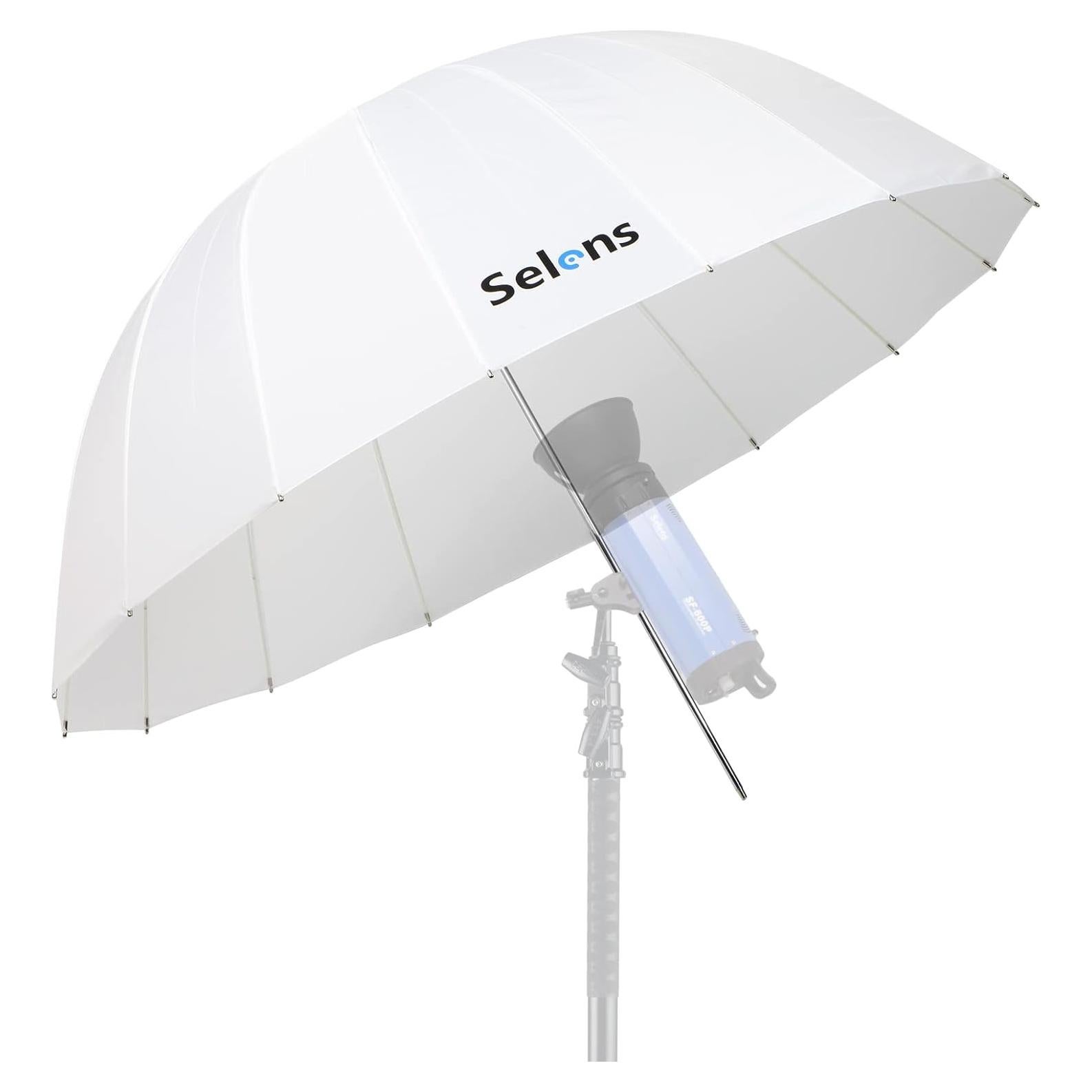 Paraguas Difusor Parabólico Selens 165 cm Blanco Suave