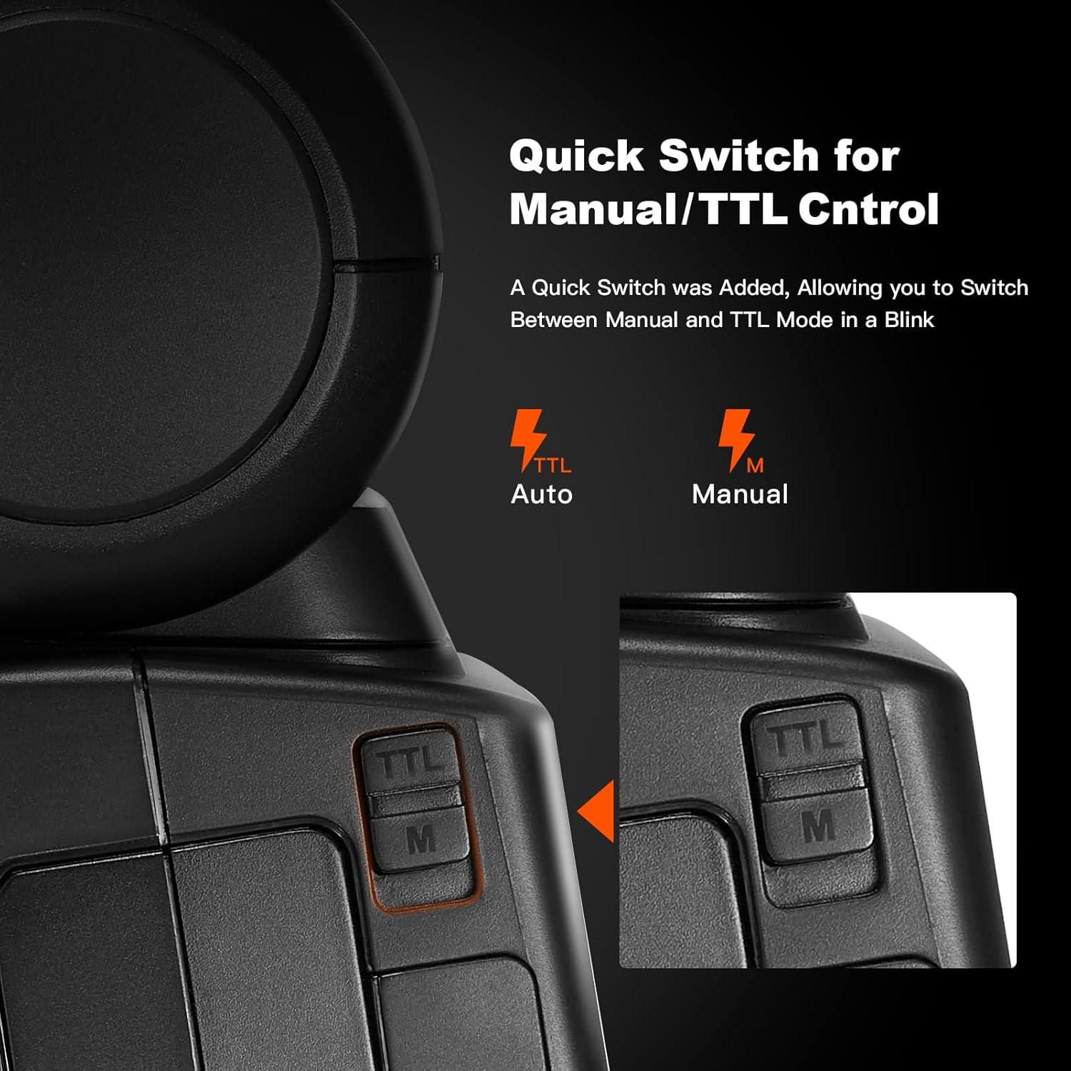 Flash Godox V860III-C TTL para Canon 76Ws Inalámbrico 2.4G