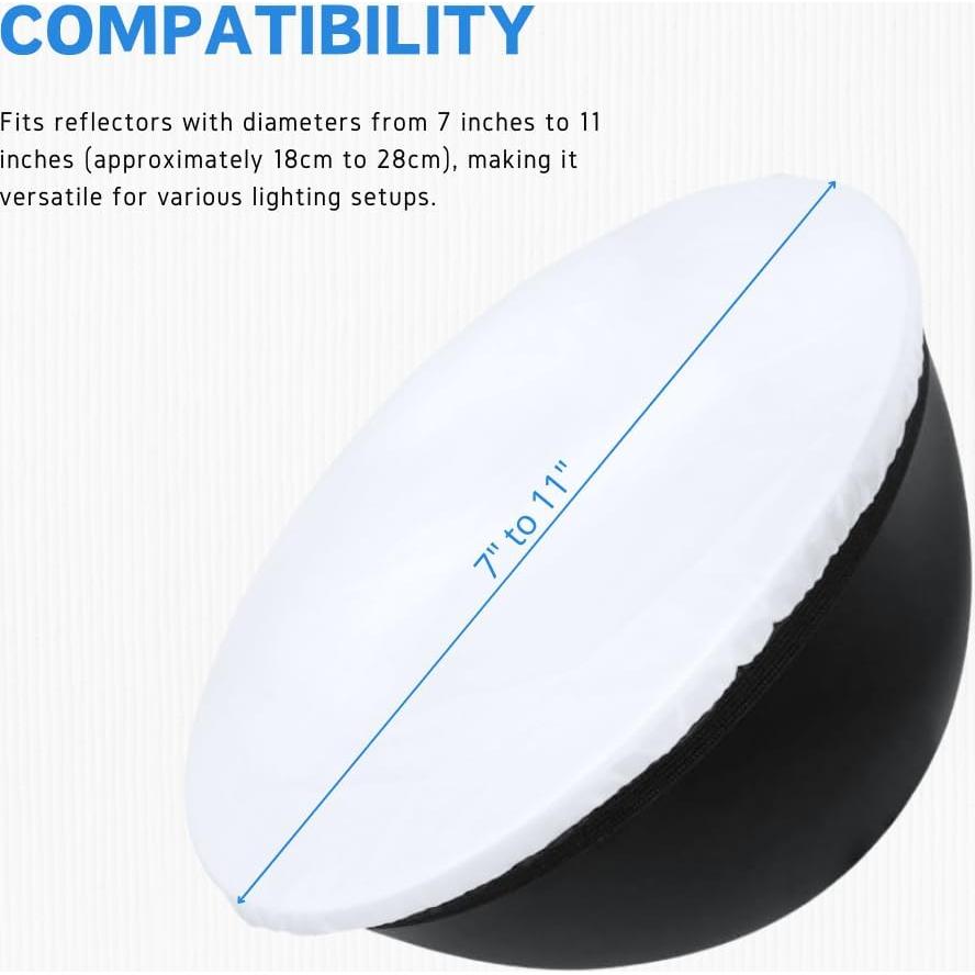 Calcetín Difusor Blanco Fotoconic para Reflectores 18-28cm